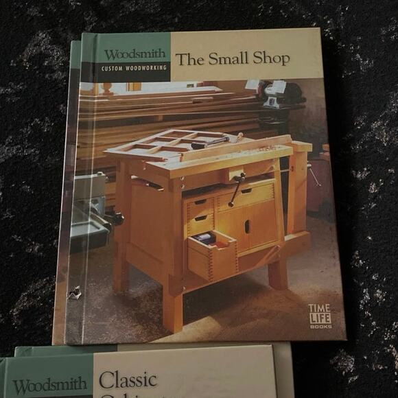 Woodsmith Custom Woodworking Lot of 4 Table Desk Chair Shop Cabinet Carpentry - Picture 6 of 9